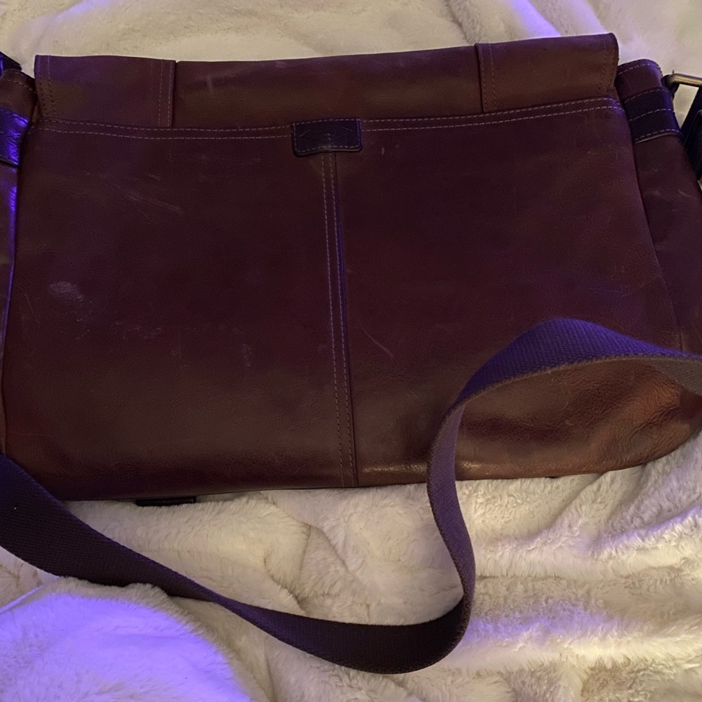 Vintage Fossil Large Leather Bag